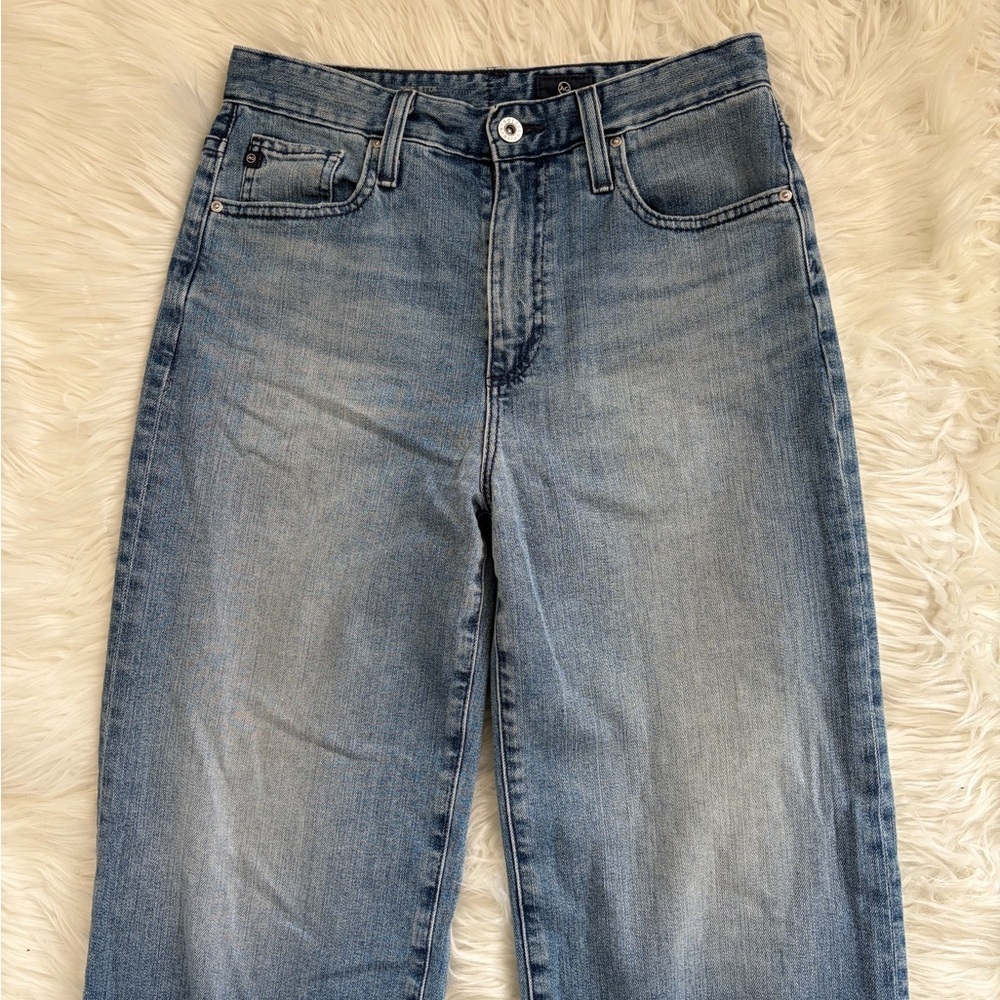 AG Etta High Waisted Wide Leg Crop Jeans - Picture 3 of 7